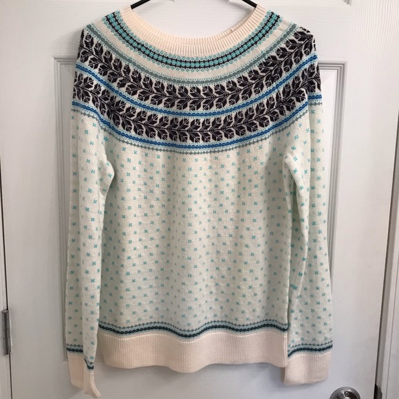 Talbots Sweaters - NWT TALBOTS Fair Isle Crewneck Sweater Large